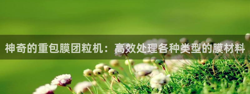 顺盈广场团购娱乐：神奇的重包膜团粒机：高效处理各种类型的膜材