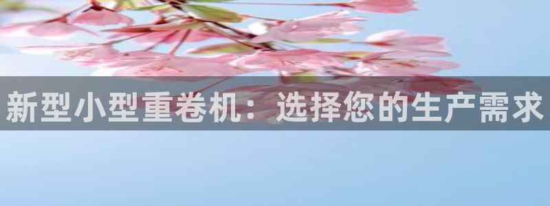 顺盈娱乐棋牌官网：新型小型重卷机：选择您的生产需求