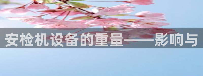 顺盈娱乐最高代理人名单：安检机设备的重量——影响与