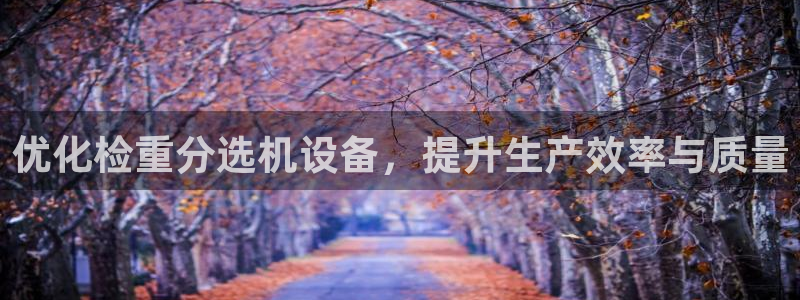 盈顺棋牌娱乐室电话：优化检重分选机设备，提升生产效率与质量