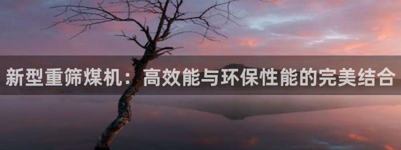 清城区顺盈娱乐：新型重筛煤机：高效能与环保性能的完美结合